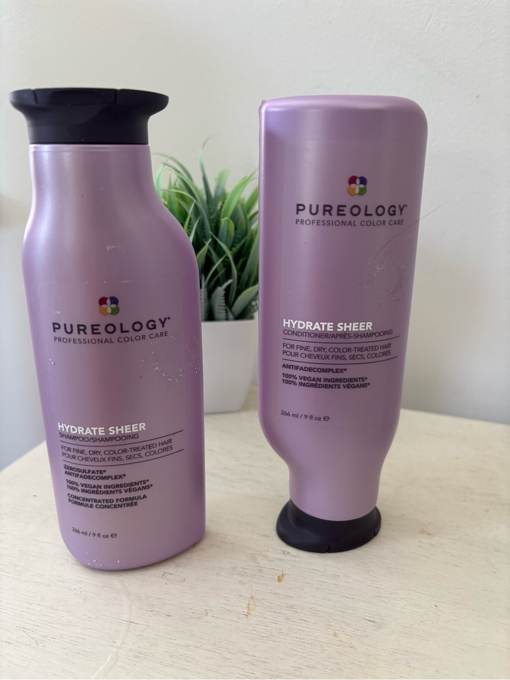 Pureology Hydrate Sheer Shampoo & Conditioner Duo 9 oz Color-Treated Hair NWT - Picture 3 of 10